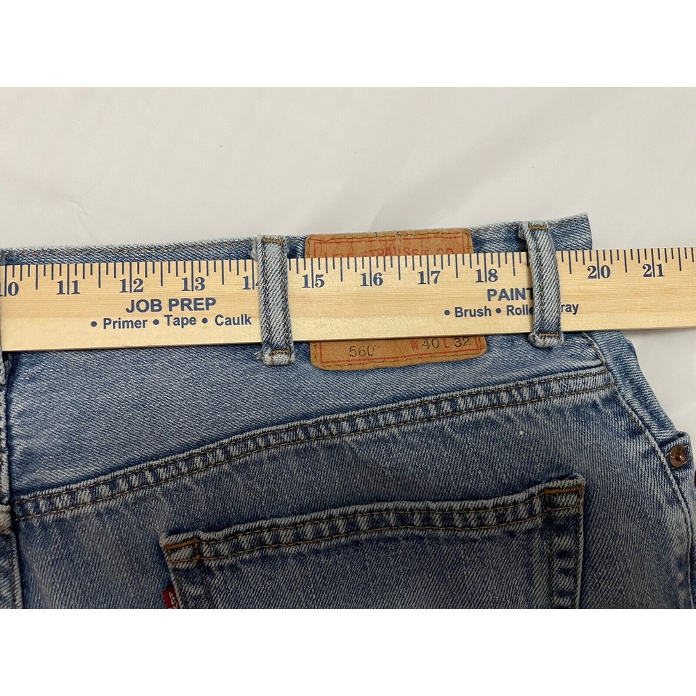 VINTAGE MENS Levi’s 560 Jeans Comfort Fit Straight Leg Size 40x32;Waist 40 In 32 - Picture 11 of 14